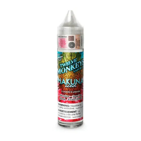 Twelve Monkeys Freebase E-Liquid Collection Pacific Smoke 60ml-6mg-ON-Tax-Ice-Age-Hakuna-Iced 47.50 Vape Cloud