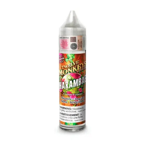 Twelve Monkeys Freebase E-Liquid Collection Pacific Smoke 60ml-6mg-ON-Tax-Harambae 47.50 Vape Cloud