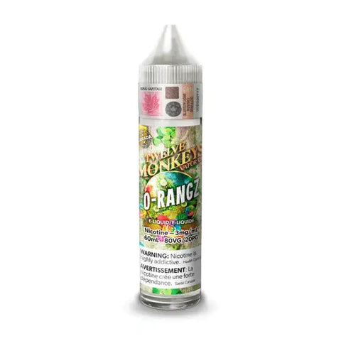 Twelve Monkeys Freebase E-Liquid Collection Pacific Smoke 60ml-3mg-ON-Tax-O-RangZ 47.50 Vape Cloud