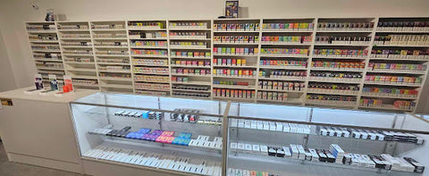 Interior view of a vape store in Sudbury ON