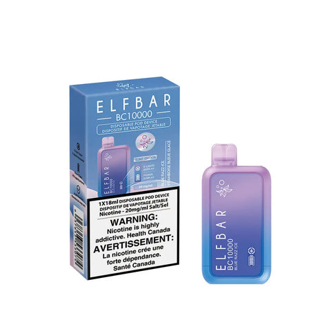 Elf Bar BC10K - Vape Cloud Canada Smoke Arsenal 20mg ON Tax / Blue Razz Ice 36.99 Vape Cloud