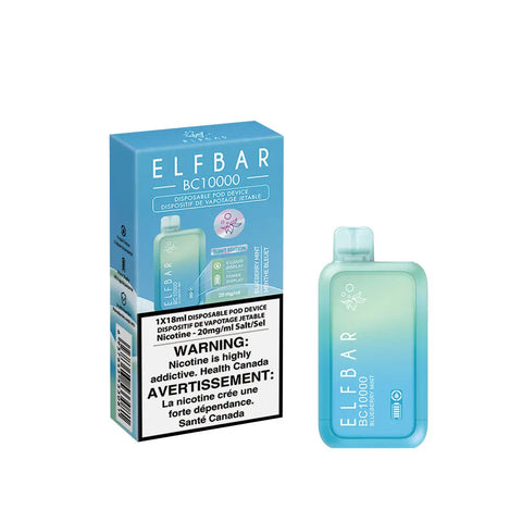 Elf Bar BC10K - Vape Cloud Canada Smoke Arsenal 20mg ON Tax / Blueberry Mint 36.99 Vape Cloud