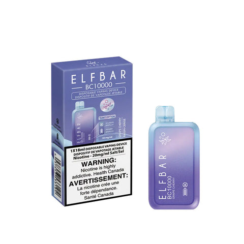 Elf Bar BC10K - Vape Cloud Canada Smoke Arsenal 20mg ON Tax / Grape Cherry 36.99 Vape Cloud