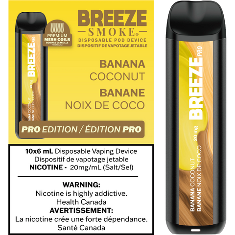 Breeze Pro | Vape Cloud Canada Smoke Arsenal 20mg ON Tax / Banana Coconut 27.49 Vape Cloud