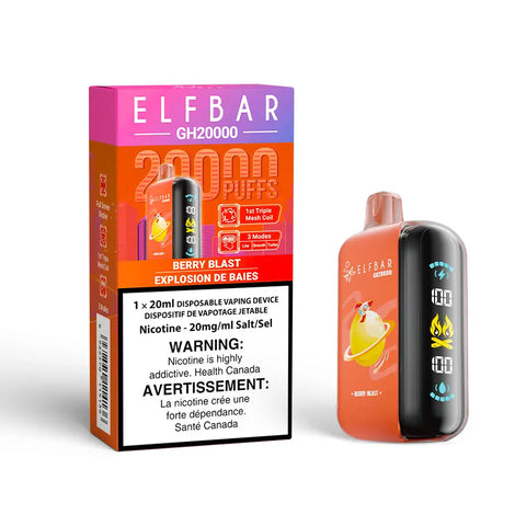 Elf Bar GH20K - Vape Cloud Canada Smoke Arsenal 20mg ON Tax / Berry Blast 39.99 Vape Cloud