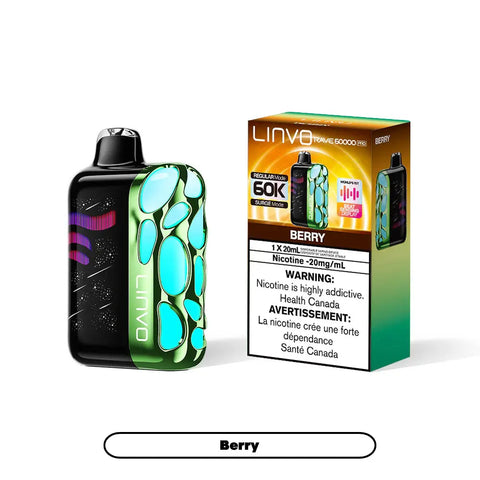 Linvo Rave 60K Pro Disposable | Vape Cloud Canada Nimbus Distro Berry 41.99 Vape Cloud