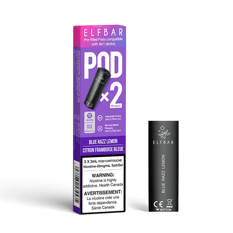 Elf Bar 4In1 Pod System | Vape Cloud Canada Smoke Arsenal 20mg ON Tax / Blue Razz Lemon 14.99 Vape Cloud
