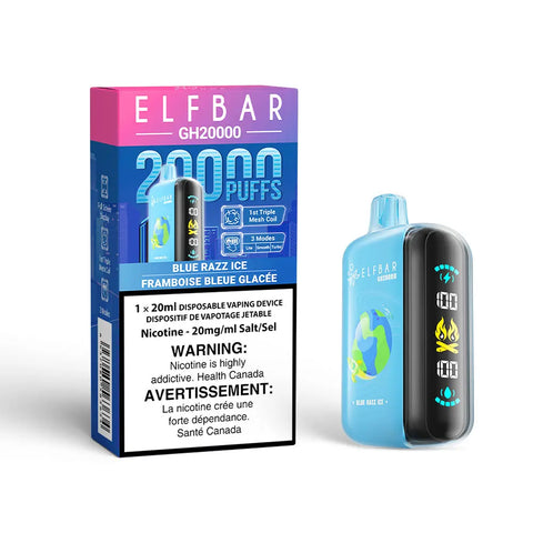 Elf Bar GH20K - Vape Cloud Canada Smoke Arsenal 20mg ON Tax / Blue Razz Ice 39.99 Vape Cloud