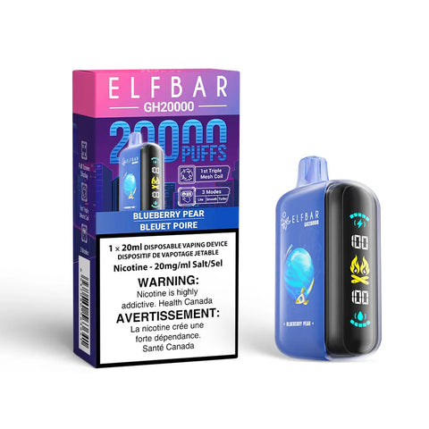 Elf Bar GH20K - Vape Cloud Canada Smoke Arsenal 20mg ON Tax / Blueberry Pear 39.99 Vape Cloud