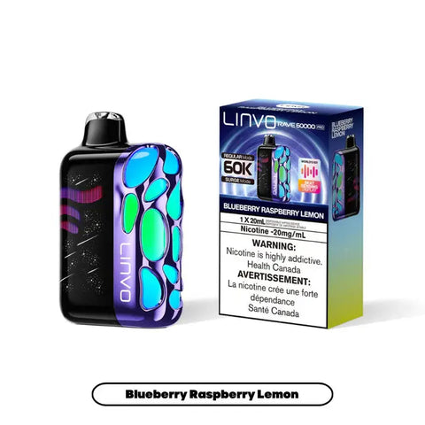 Linvo Rave 60K Pro Disposable Nimbus Distro Blueberry-Raspberry-Lemon 41.99 Vape Cloud