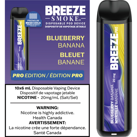 Breeze Pro | Vape Cloud Canada Smoke Arsenal 20mg ON Tax / Blueberry Banana 27.49 Vape Cloud