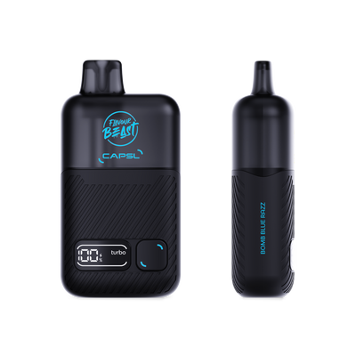 CAPSL AFX30 Disposable Vape by Flavour Beast Bomb Blue Razz
