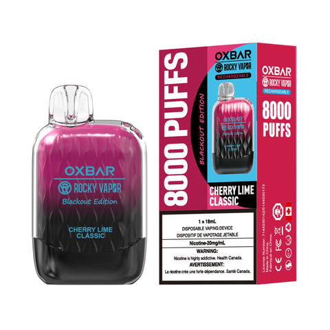 OxBar G8000 | Vape Cloud Canada Nimbus Distro 20mg ON Tax / Cherry Lime 33.99 Vape Cloud