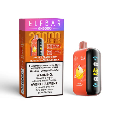 Elf Bar GH20K - Vape Cloud Canada Smoke Arsenal 20mg ON Tax / Chilled Classic Red 39.99 Vape Cloud