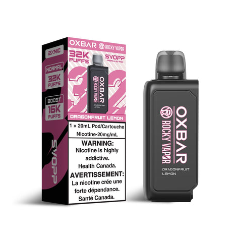 OxBar X Rocky Vapor - Svopp 32k | Vape Cloud Canada Nimbus Distro 20mg ON Tax / Dragonfruit Lemon 33.99 Vape Cloud