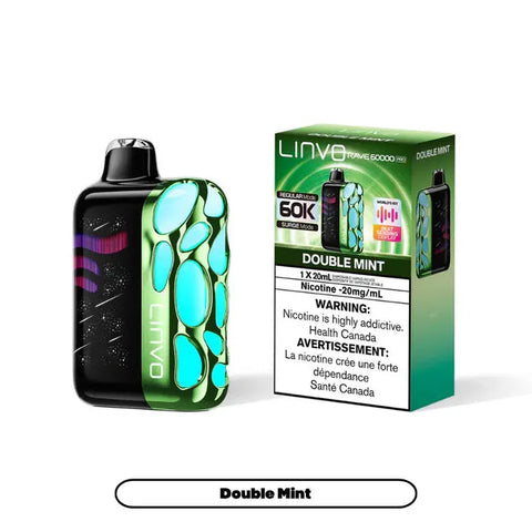 Linvo Rave 60K Pro Disposable Nimbus Distro Double-Mint 41.99 Vape Cloud