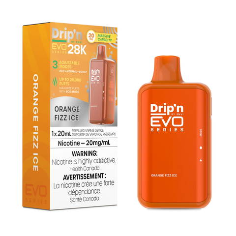 Drip'n EVO 28K | Vape Cloud Canada Pacific Smoke 20mg ON Tax / Orange Fizz Ice 41.99 Vape Cloud