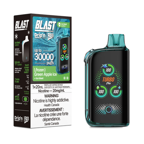 Drip'n by Envi Fasta Blast 30k | Vape Cloud Canada Pacific Smoke 20mg ON Tax / Green Apple Ice 41.99 Vape Cloud