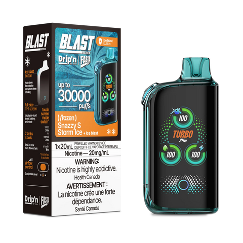 Drip'n by Envi Fasta Blast 30k | Vape Cloud Canada Pacific Smoke 20mg ON Tax / Snazzy S Storm Ice 41.99 Vape Cloud