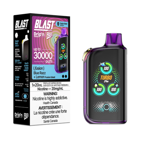 Drip'n by Envi Fasta Blast 30k | Vape Cloud Canada Pacific Smoke 20mg ON Tax / Blue Razz + Lemon 41.99 Vape Cloud