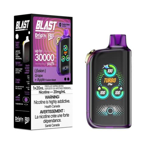 Drip'n by Envi Fasta Blast 30k | Vape Cloud Canada Pacific Smoke 20mg ON Tax / Grape + Apple 41.99 Vape Cloud