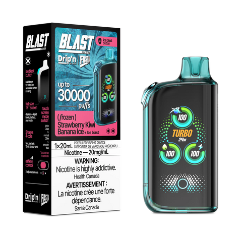 Drip'n by Envi Fasta Blast 30k | Vape Cloud Canada Pacific Smoke 20mg ON Tax / Strawberry Kiwi Banana Ice 41.99 Vape Cloud