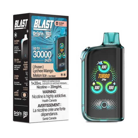 Drip'n by Envi Fasta Blast 30k | Vape Cloud Canada Pacific Smoke 20mg ON Tax / Lychee Mango Melon Ice 41.99 Vape Cloud