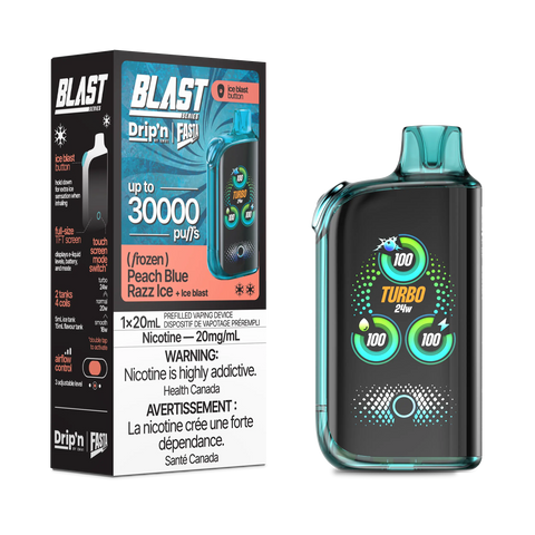 Drip'n by Envi Fasta Blast 30k | Vape Cloud Canada Pacific Smoke 20mg ON Tax / Peach Blue Razz Ice 41.99 Vape Cloud
