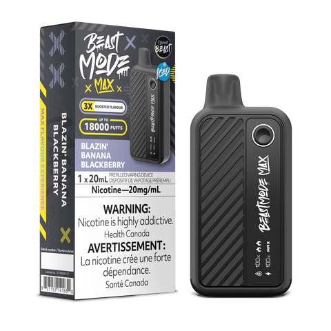 Flavour Beast - Beast Mode Max 18k | Vape Cloud Canada Pacific Smoke 20mg ON Tax / Blazin' Banana Blackberry Iced 41.99 Vape Cloud