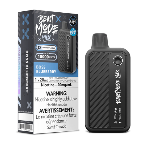 Flavour Beast - Beast Mode Max 18k | Vape Cloud Canada Pacific Smoke 20mg ON Tax / Boss Blueberry Iced 41.99 Vape Cloud