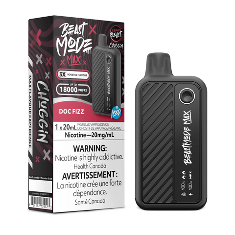 Flavour Beast - Beast Mode Max 18k | Vape Cloud Canada Pacific Smoke 20mg ON Tax / Chuggin Doc Fizz Iced 41.99 Vape Cloud