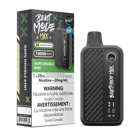 Flavour Beast - Beast Mode Max 18k | Vape Cloud Canada Pacific Smoke 20mg ON Tax / Dope Double Kiwi Iced 41.99 Vape Cloud