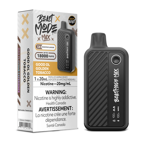 Flavour Beast - Beast Mode Max 18k | Vape Cloud Canada Pacific Smoke 20mg ON Tax / Good Ol' Golden Tobacco 41.99 Vape Cloud