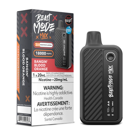 Flavour Beast - Beast Mode Max 18k | Vape Cloud Canada Pacific Smoke 20mg ON Tax / Bangin' Blood Orange Iced 41.99 Vape Cloud