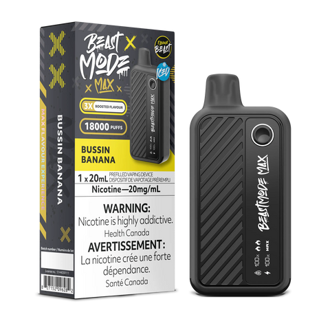 Flavour Beast - Beast Mode Max 18k | Vape Cloud Canada Pacific Smoke 20mg ON Tax / Bussin Banana Iced 41.99 Vape Cloud