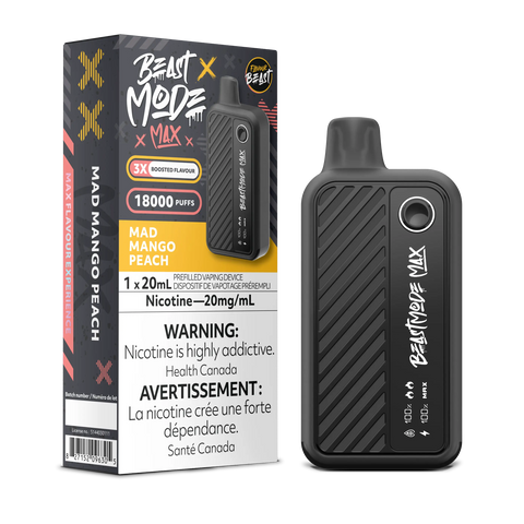Flavour Beast - Beast Mode Max 18k | Vape Cloud Canada Pacific Smoke 20mg ON Tax / Mad Mango Peach 41.99 Vape Cloud