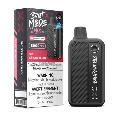 Flavour Beast - Beast Mode Max 18k | Vape Cloud Canada Pacific Smoke 20mg ON Tax / Sic Strawberry Iced 41.99 Vape Cloud