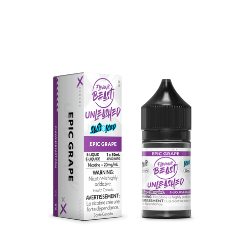 Flavour Beast Unleashed Sippin Nic Salt 30ml Pacific Smoke 30ml / 20mg ON Tax / Epic Grape Iced 33.99 Vape Cloud