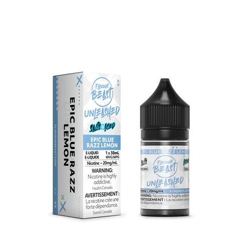 Flavour Beast Unleashed Sippin Nic Salt 30ml Pacific Smoke 30ml / 12mg ON Tax / Epic Blue Razz Lemon Iced 33.99 Vape Cloud