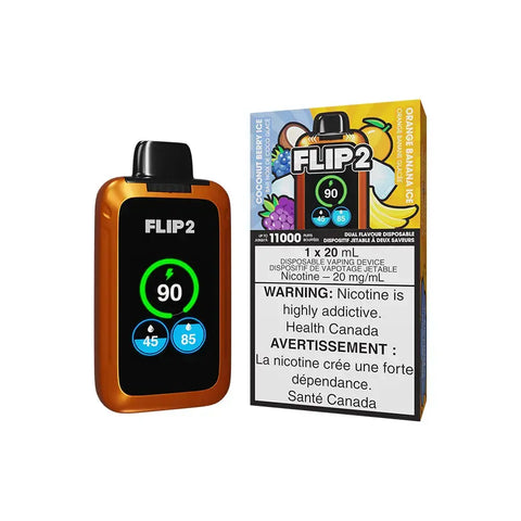 Flip 2 - Coconut Berry Ice & Orange Banana Ice | Vape Cloud Canada Valor