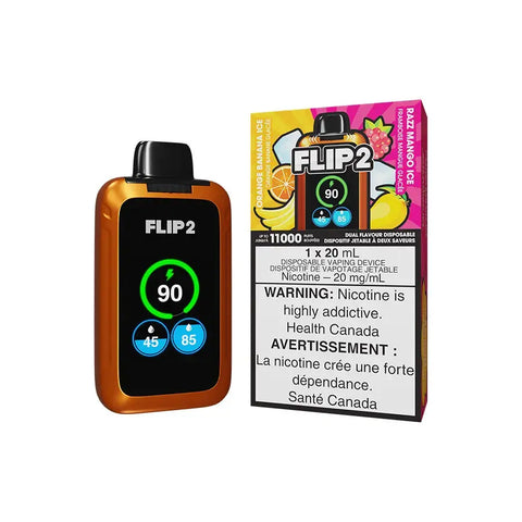 Flip 2 - Orange Banana Ice & Razz Mango Ice | Vape Cloud Canada Valor