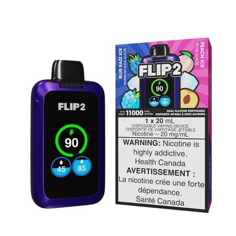 Flip 2 Dual Flavor Disposable | Vape Cloud Canada Valor 20mg / Blue Razz / Juicy Peach 30.99 Vape Cloud