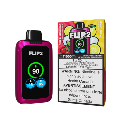 Flip 2 Dual Flavor Disposable | Vape Cloud Canada Valor 20mg / Cherry Lemon Ice / Lemon Chill 30.99 Vape Cloud