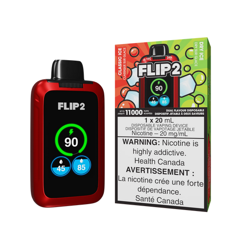 Flip 2 Dual Flavor Disposable | Vape Cloud Canada Valor 20mg ON Tax / Classic Ice / Dry Ice 39.50 Vape Cloud