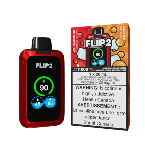 Flip 2 Dual Flavor Disposable | Vape Cloud Canada Valor 20mg ON Tax / Classic Ice / Root Ice 39.50 Vape Cloud