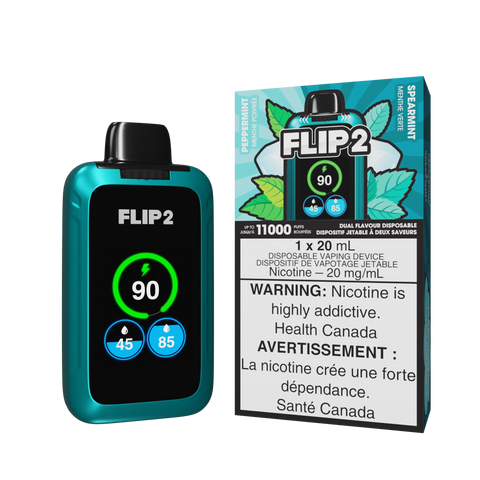 Flip 2 Dual Flavor Disposable | Vape Cloud Canada Valor 20mg ON Tax / Peppermint / Spearmint 39.50 Vape Cloud