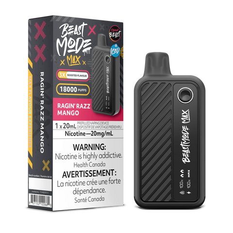Flavour Beast - Beast Mode Max 18k | Vape Cloud Canada Pacific Smoke 20mg ON Tax / Ragin Razz Mango Iced 41.99 Vape Cloud