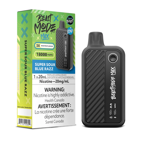 Flavour Beast - Beast Mode Max 18k | Vape Cloud Canada Pacific Smoke 20mg ON Tax / Super Sour Blue Razz Iced 41.99 Vape Cloud