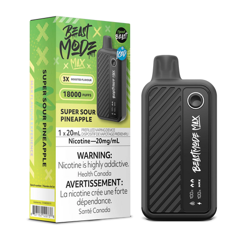 Flavour Beast - Beast Mode Max 18k | Vape Cloud Canada Pacific Smoke 20mg ON Tax / Super Sour Pineapple Iced 41.99 Vape Cloud