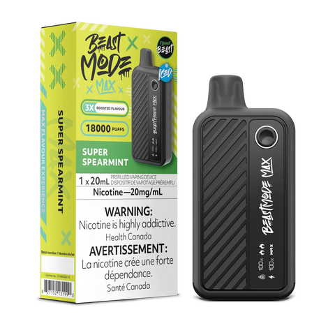 Flavour Beast - Beast Mode Max 18k | Vape Cloud Canada Pacific Smoke 20mg ON Tax / Super Spearmint Iced 41.99 Vape Cloud